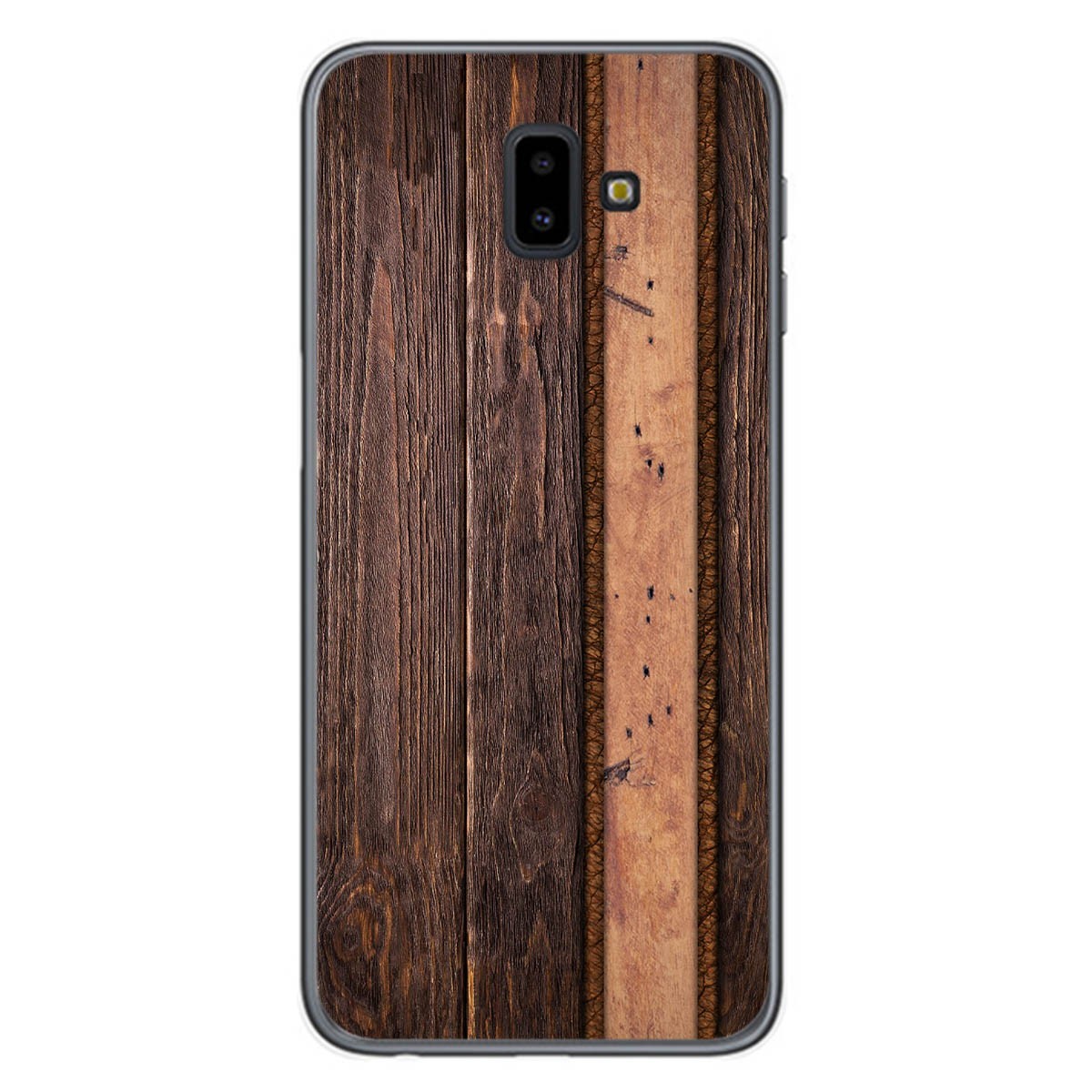 Funda Gel Tpu para Samsung Galaxy J6+ Plus diseño Madera 05 Dibujos
