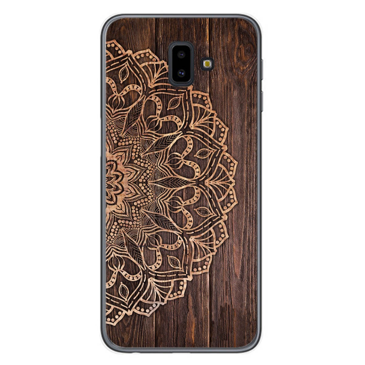 Funda Gel Tpu para Samsung Galaxy J6+ Plus diseño Madera 06 Dibujos