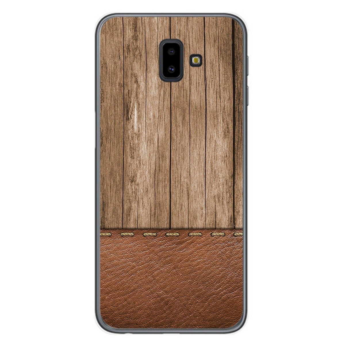 Funda Gel Tpu para Samsung Galaxy J6+ Plus diseño Madera 09 Dibujos