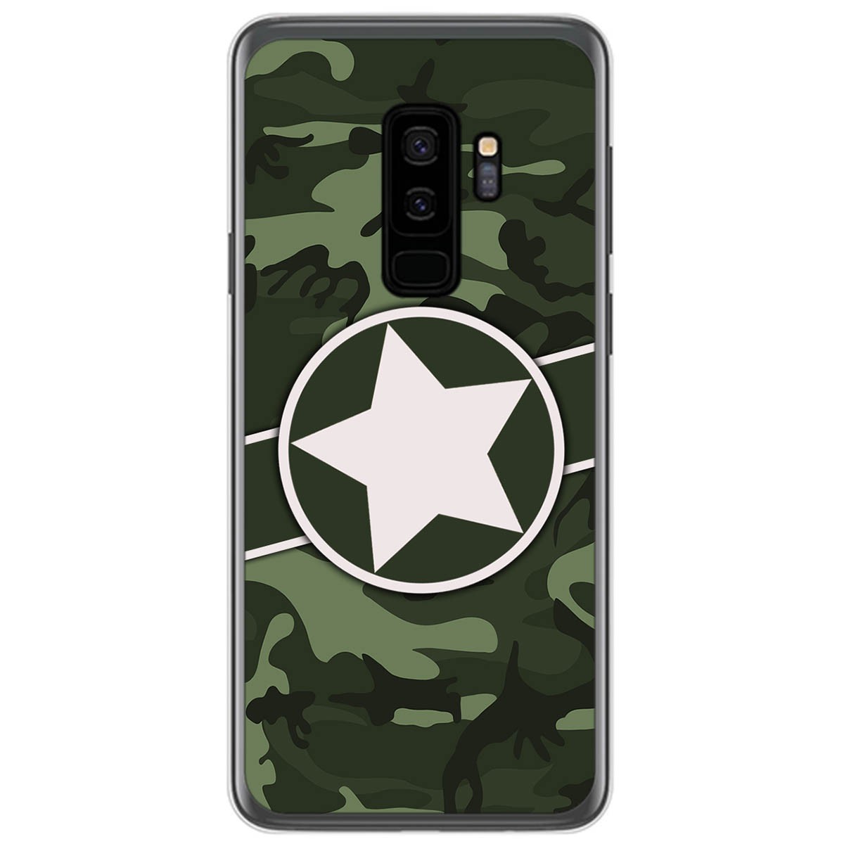 Funda Gel Tpu para Samsung Galaxy S9 Plus diseño Camuflaje 01 Dibujos
