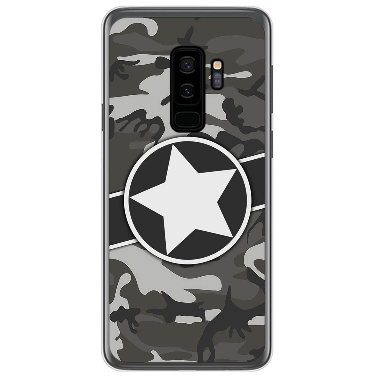 Funda Gel Tpu para Samsung Galaxy S9 Plus diseño Camuflaje 02 Dibujos