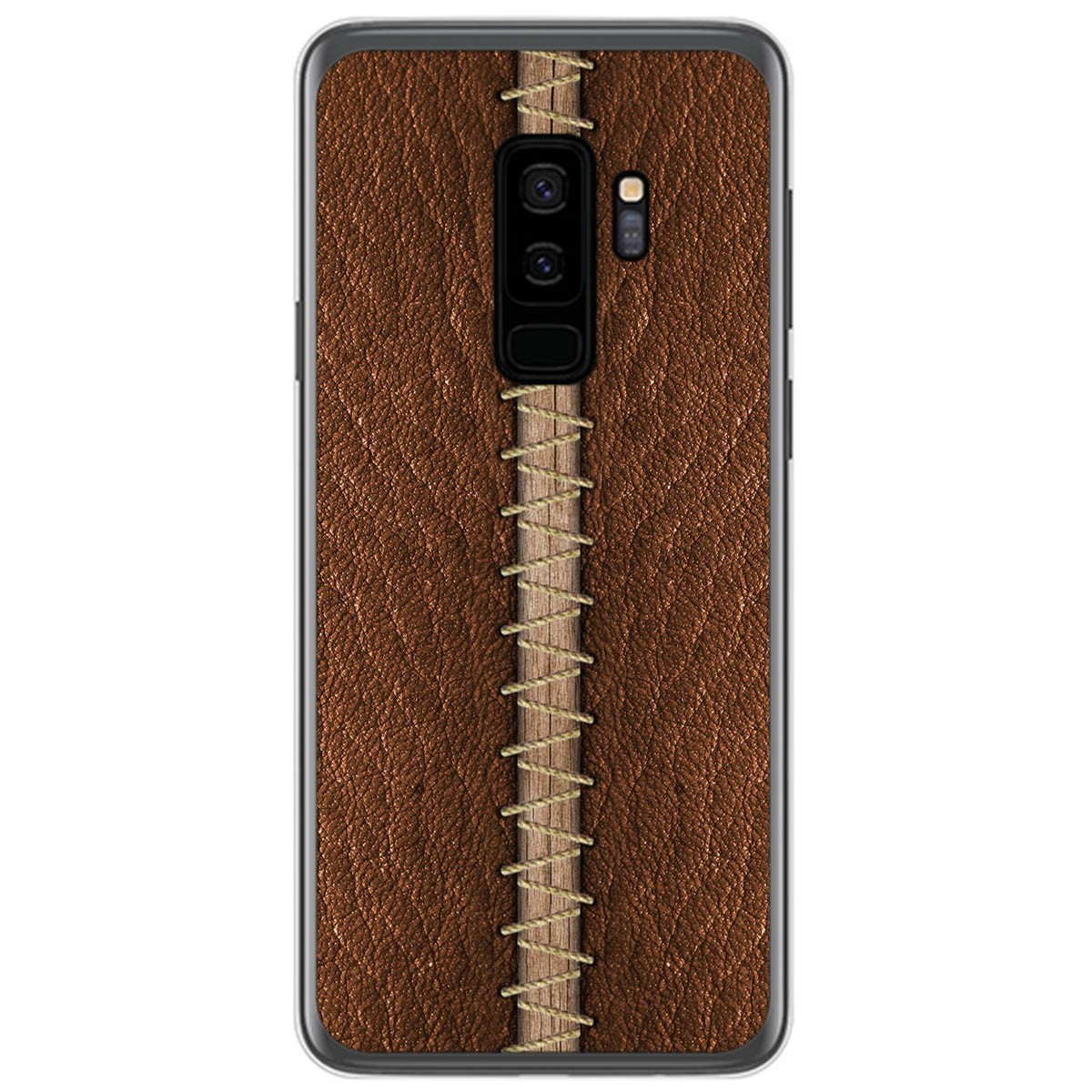 Funda Gel Tpu para Samsung Galaxy S9 Plus diseño Cuero 01 Dibujos