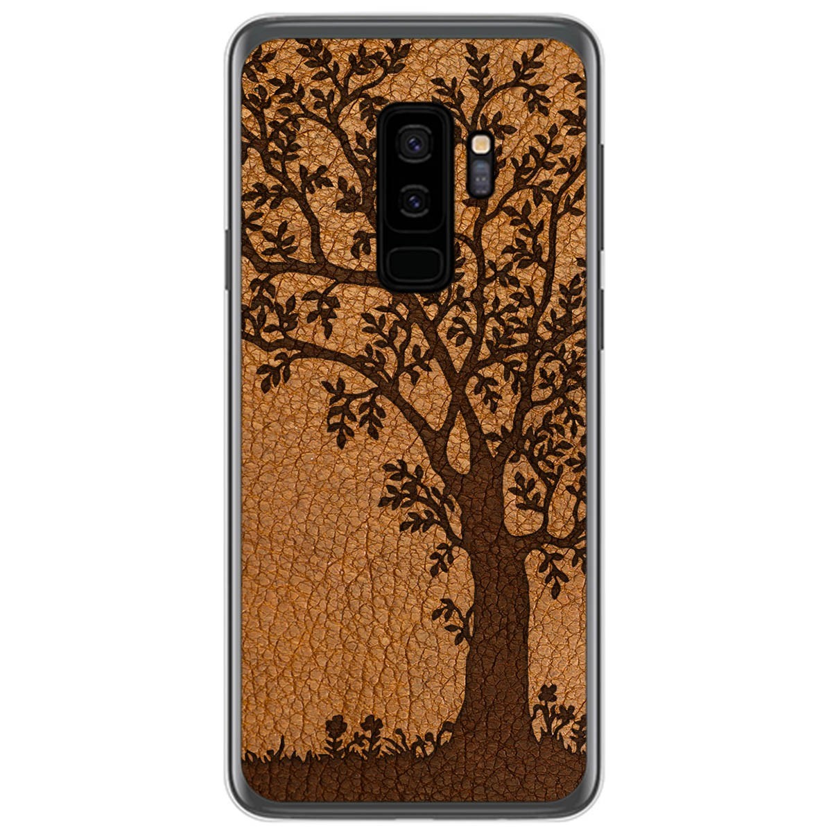 Funda Gel Tpu para Samsung Galaxy S9 Plus diseño Cuero 03 Dibujos