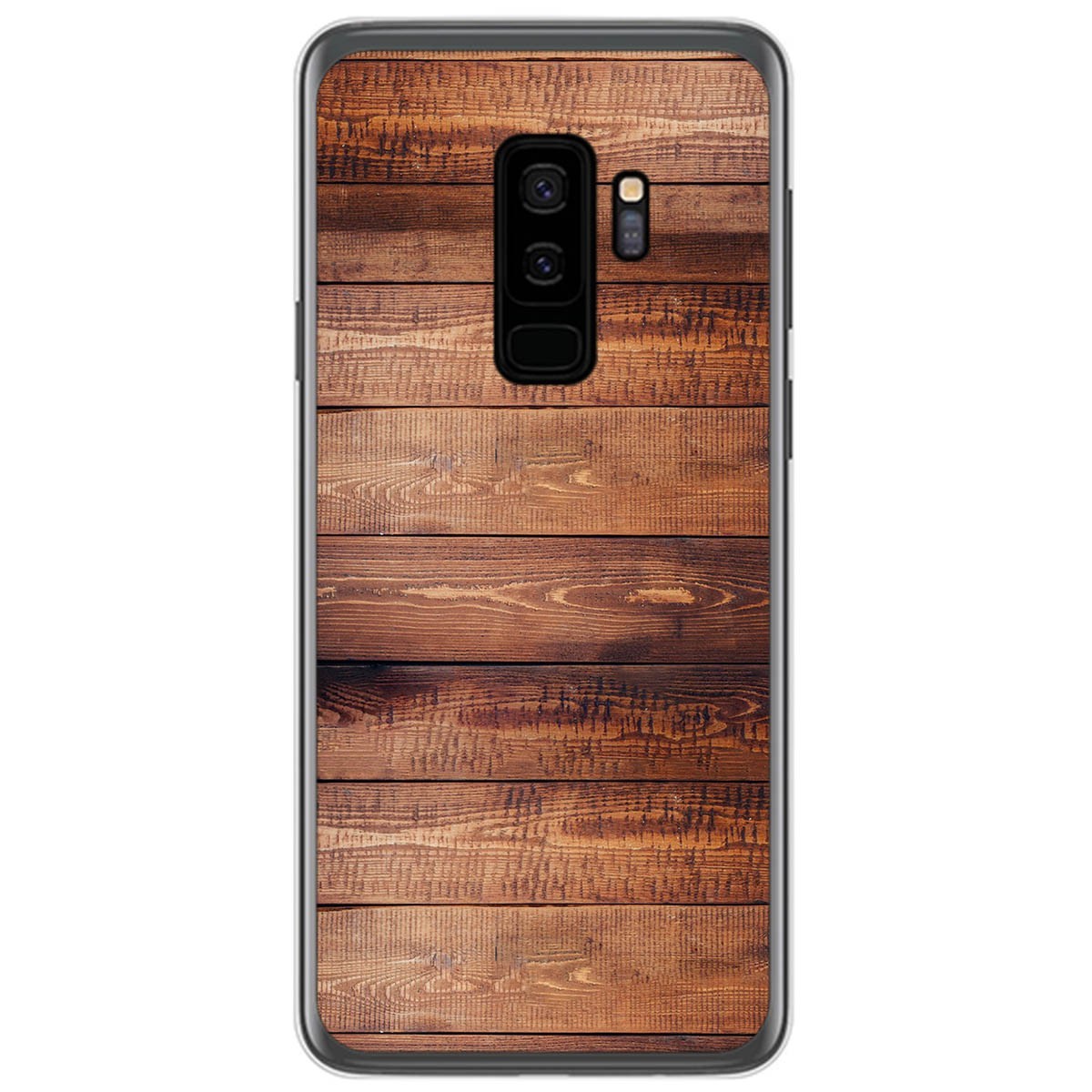 Funda Gel Tpu para Samsung Galaxy S9 Plus diseño Madera 02 Dibujos