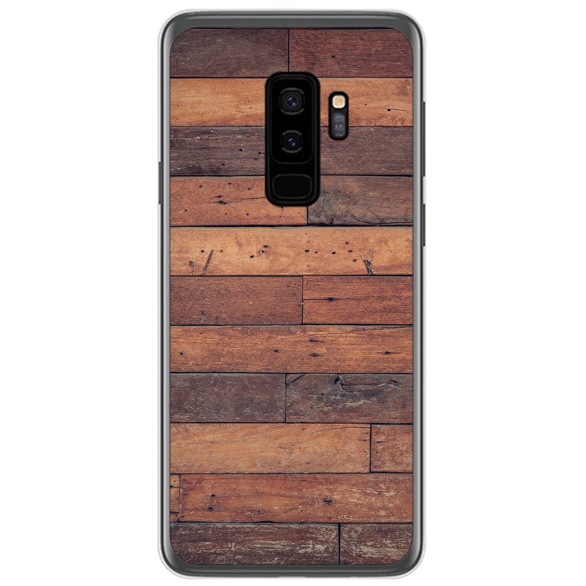 Funda Gel Tpu para Samsung Galaxy S9 Plus diseño Madera 03 Dibujos