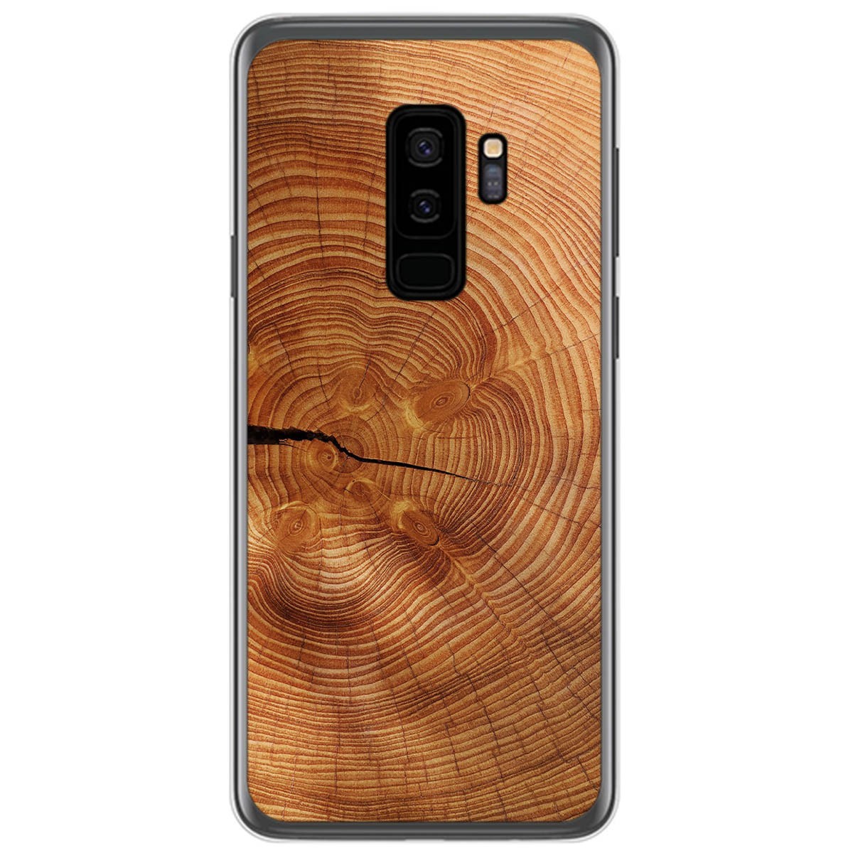 Funda Gel Tpu para Samsung Galaxy S9 Plus diseño Madera 04 Dibujos