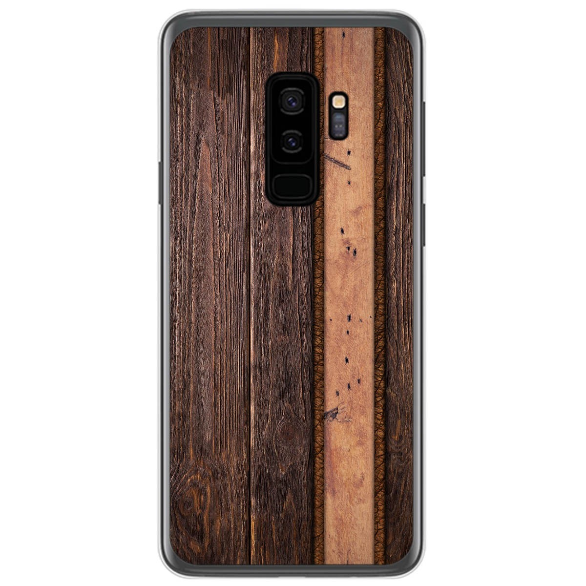 Funda Gel Tpu para Samsung Galaxy S9 Plus diseño Madera 05 Dibujos