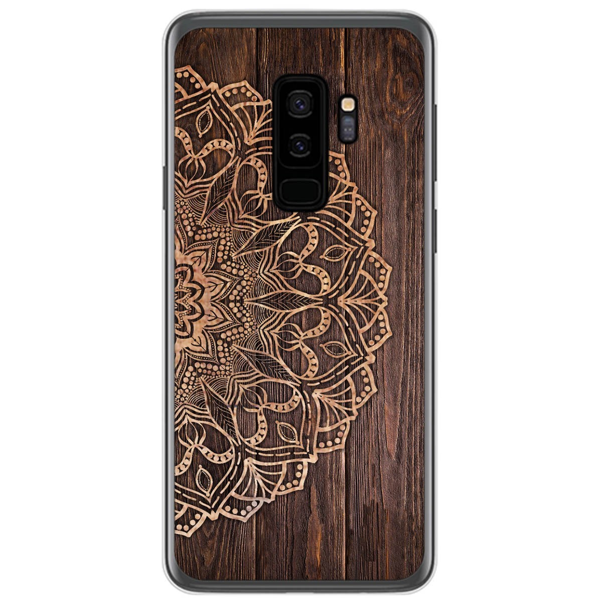Funda Gel Tpu para Samsung Galaxy S9 Plus diseño Madera 06 Dibujos