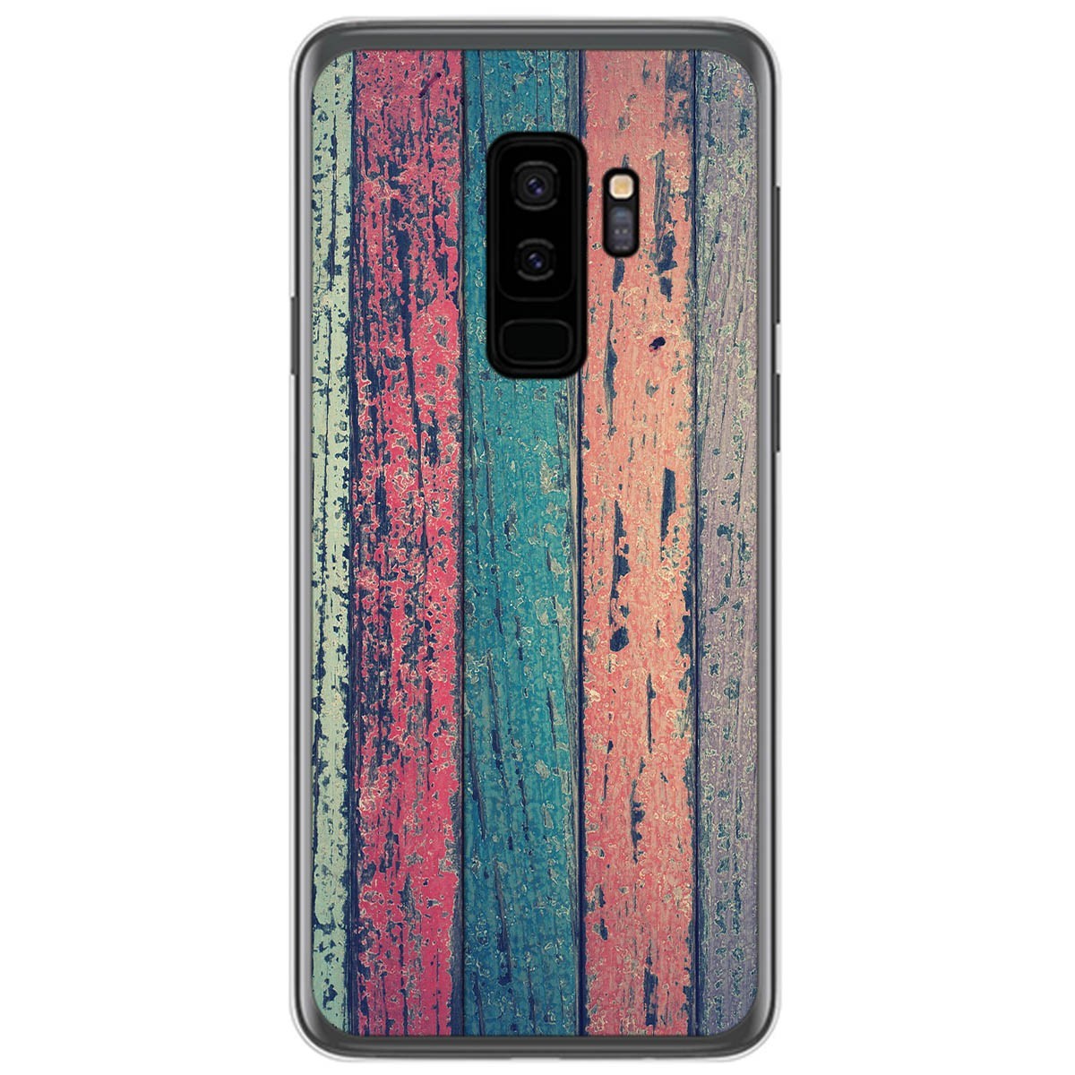 Funda Gel Tpu para Samsung Galaxy S9 Plus diseño Madera 10 Dibujos