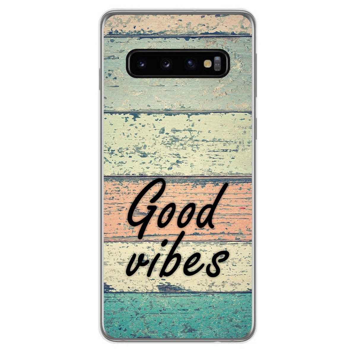Funda Gel Tpu para Samsung Galaxy S10 diseño Madera 01 Dibujos