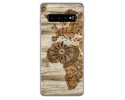 Funda Gel Tpu para Samsung Galaxy S10 diseño Madera 07 Dibujos