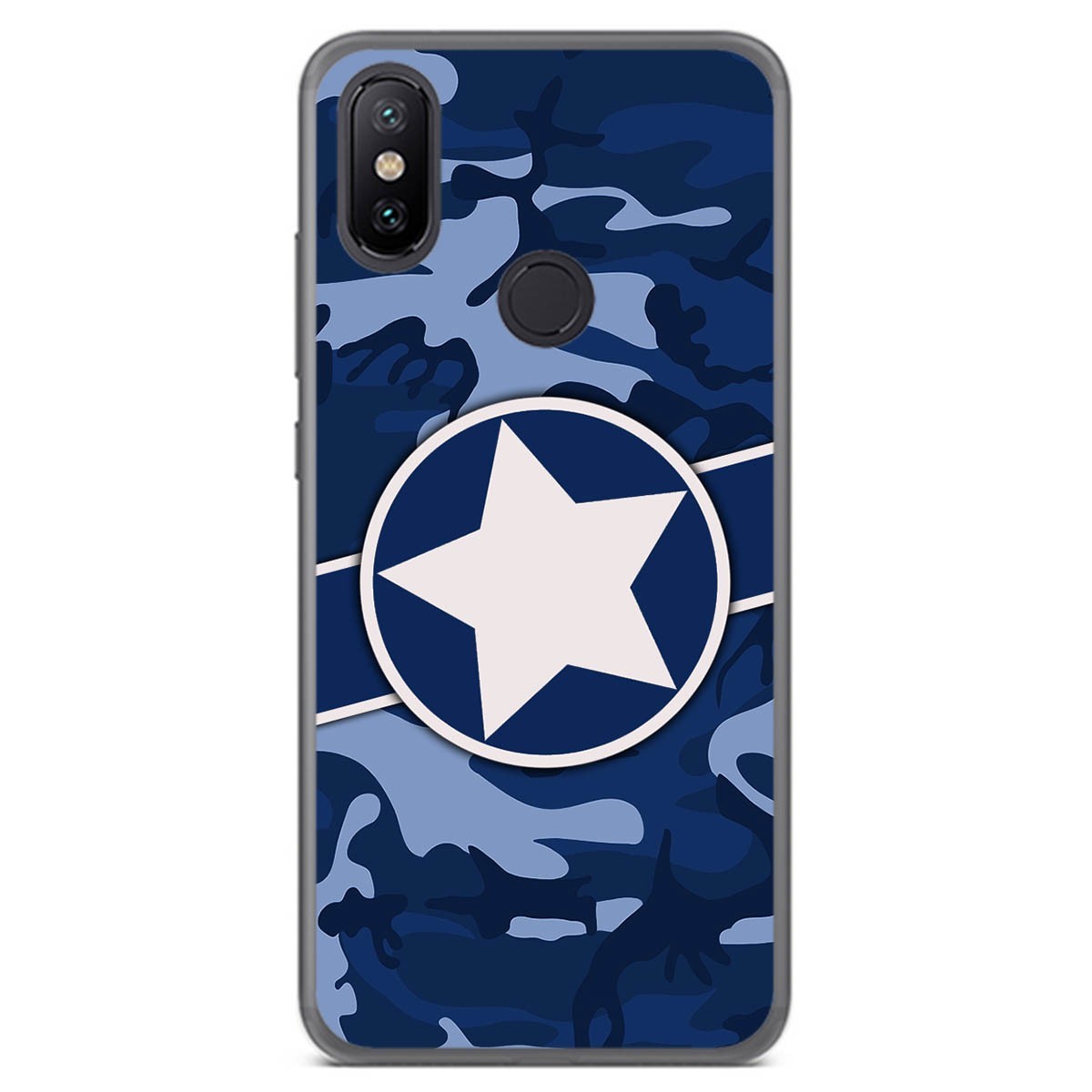 Funda Gel Tpu para Xiaomi Mi 6X / Mi A2 diseño Camuflaje 03 Dibujos