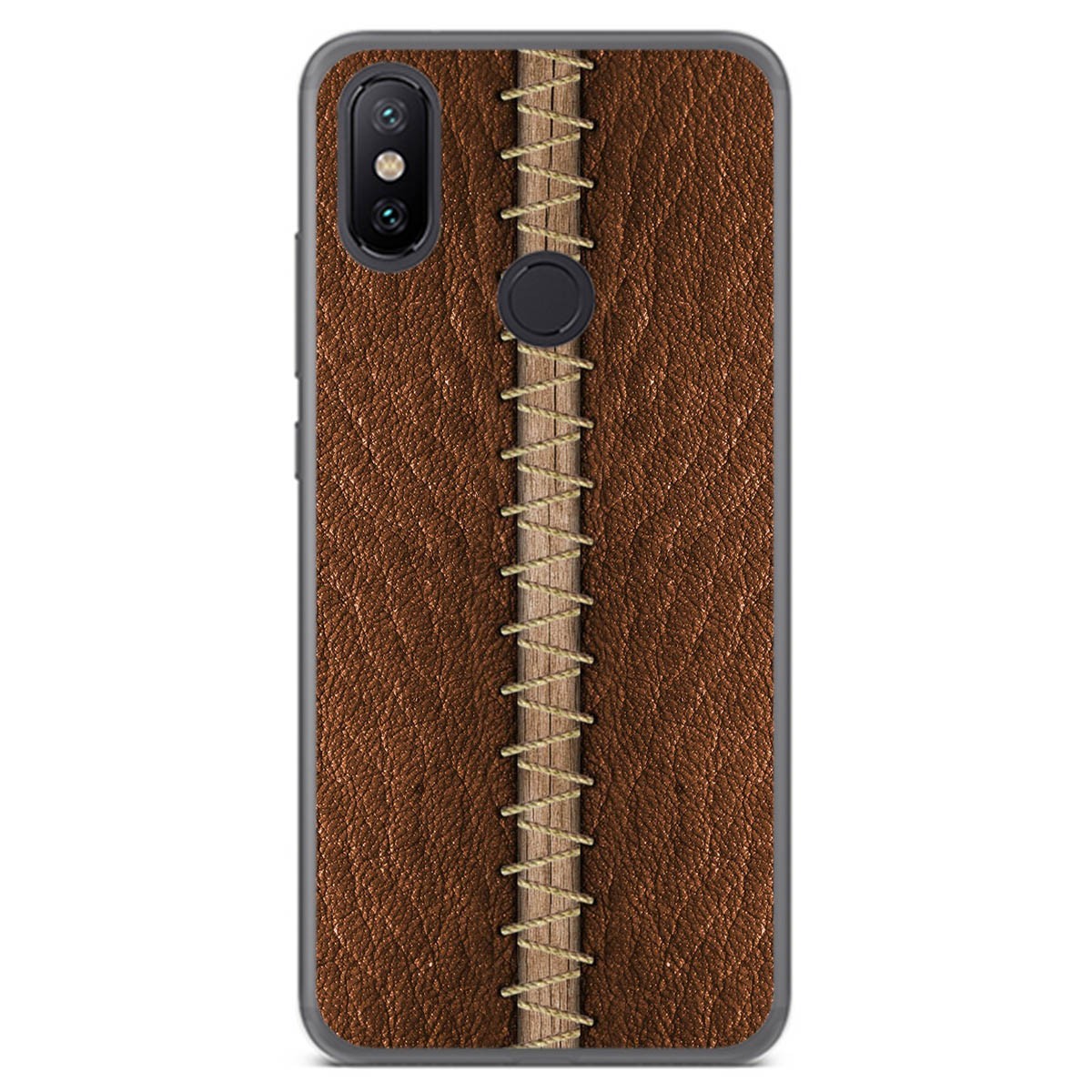 Funda Gel Tpu para Xiaomi Mi 6X / Mi A2 diseño Cuero 01 Dibujos