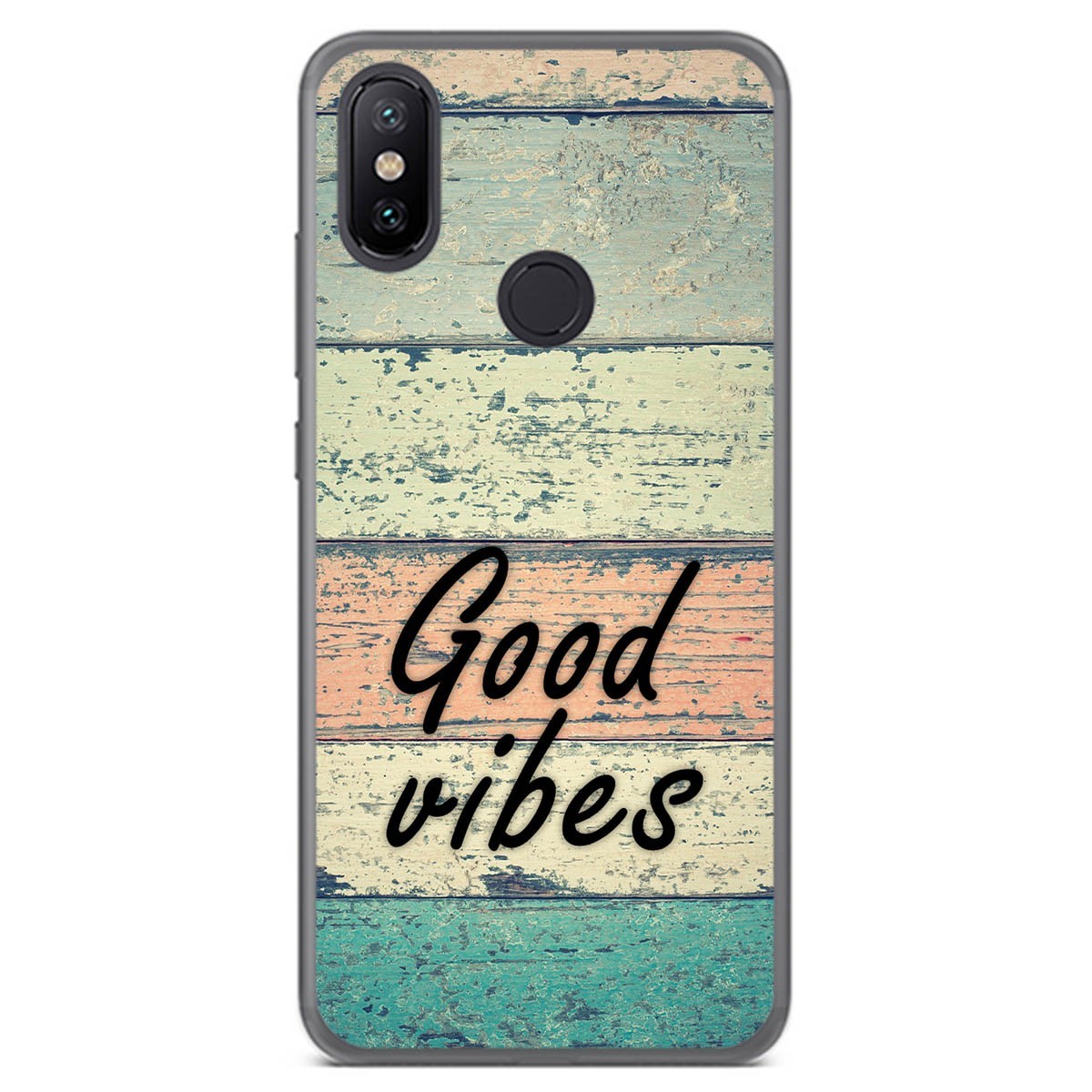 Funda Gel Tpu para Xiaomi Mi 6X / Mi A2 diseño Madera 01 Dibujos