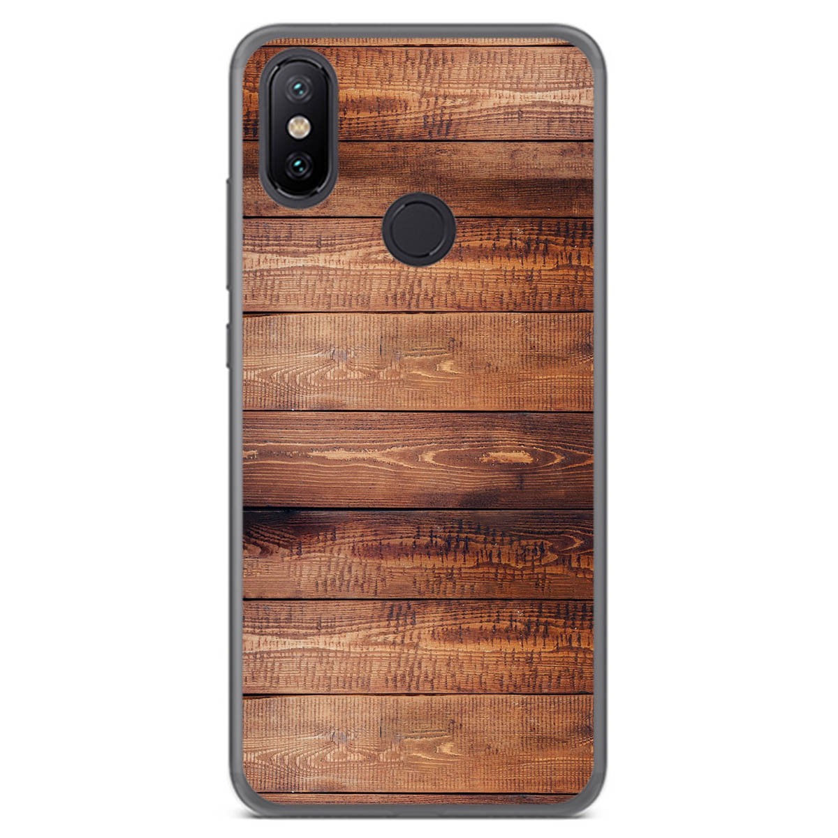 Funda Gel Tpu para Xiaomi Mi 6X / Mi A2 diseño Madera 02 Dibujos