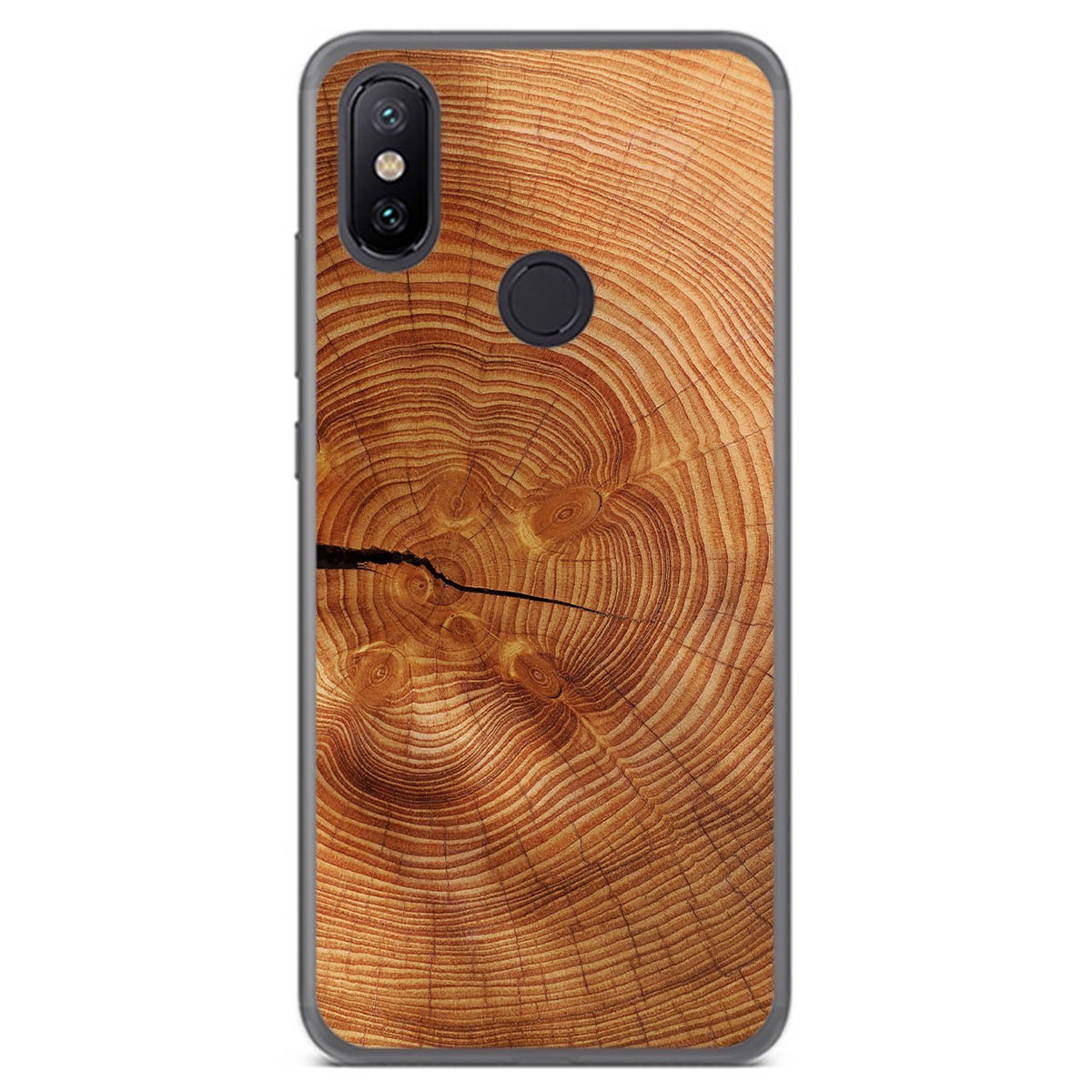 Funda Gel Tpu para Xiaomi Mi 6X / Mi A2 diseño Madera 04 Dibujos