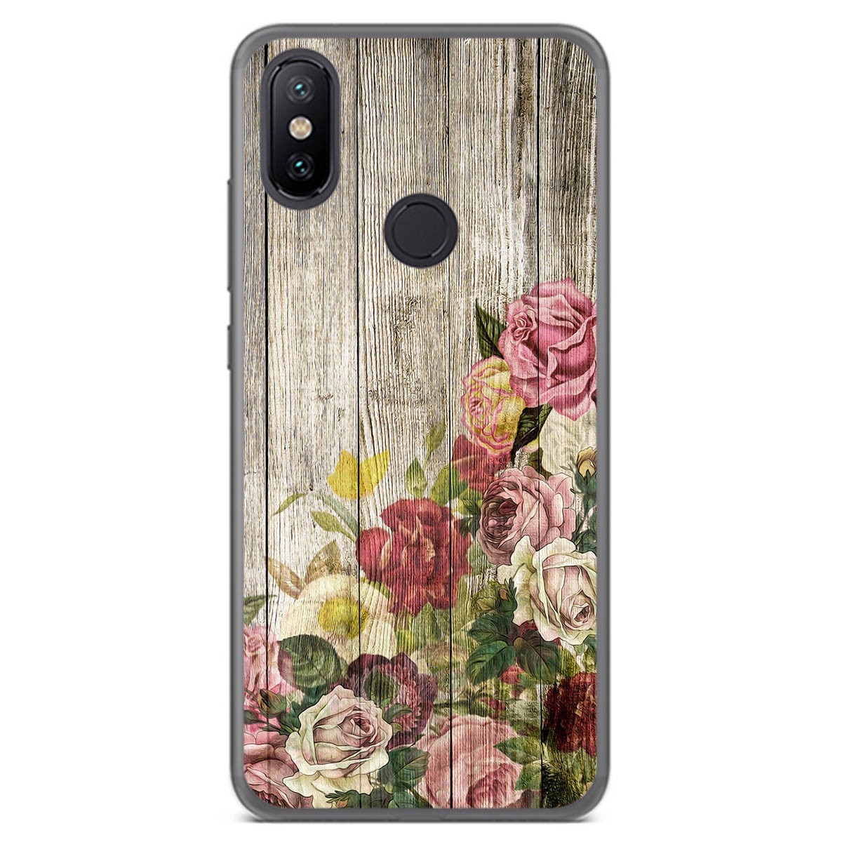 Funda Gel Tpu para Xiaomi Mi 6X / Mi A2 diseño Madera 08 Dibujos