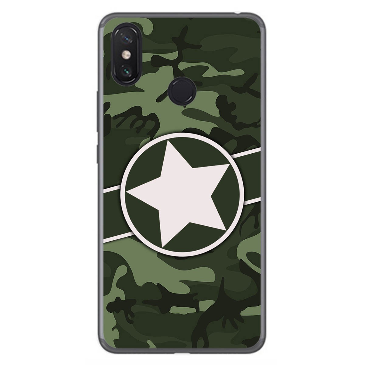 Funda Gel Tpu para Xiaomi Mi Max 3 diseño Camuflaje 01 Dibujos