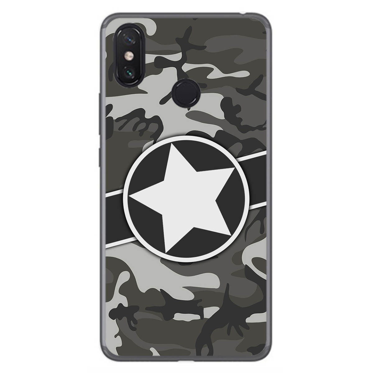 Funda Gel Tpu para Xiaomi Mi Max 3 diseño Camuflaje 02 Dibujos