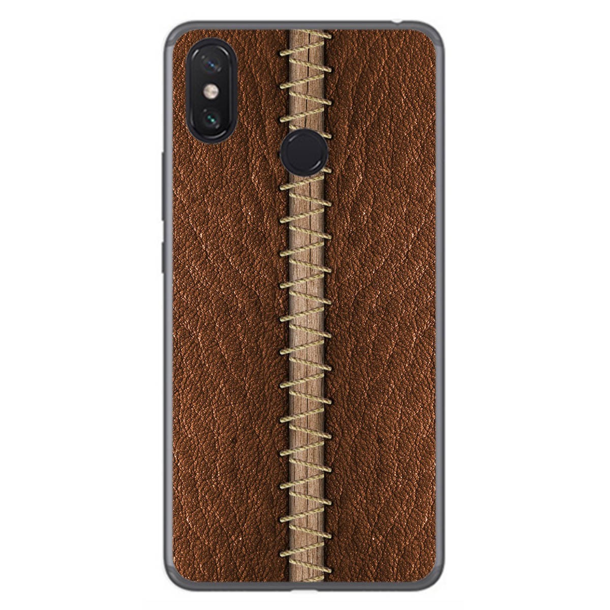 Funda Gel Tpu para Xiaomi Mi Max 3 diseño Cuero 01 Dibujos