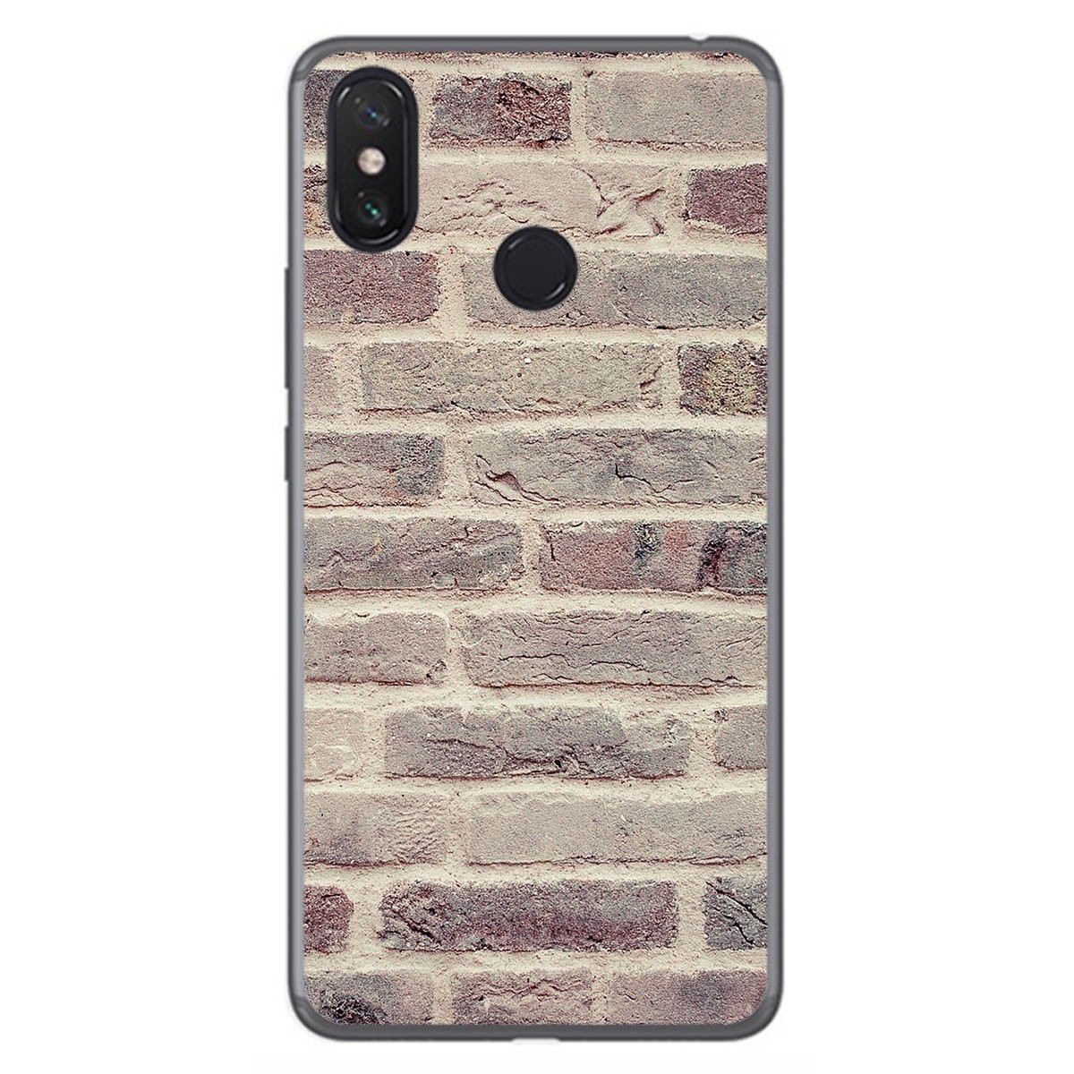 Funda Gel Tpu para Xiaomi Mi Max 3 diseño Ladrillo 01 Dibujos