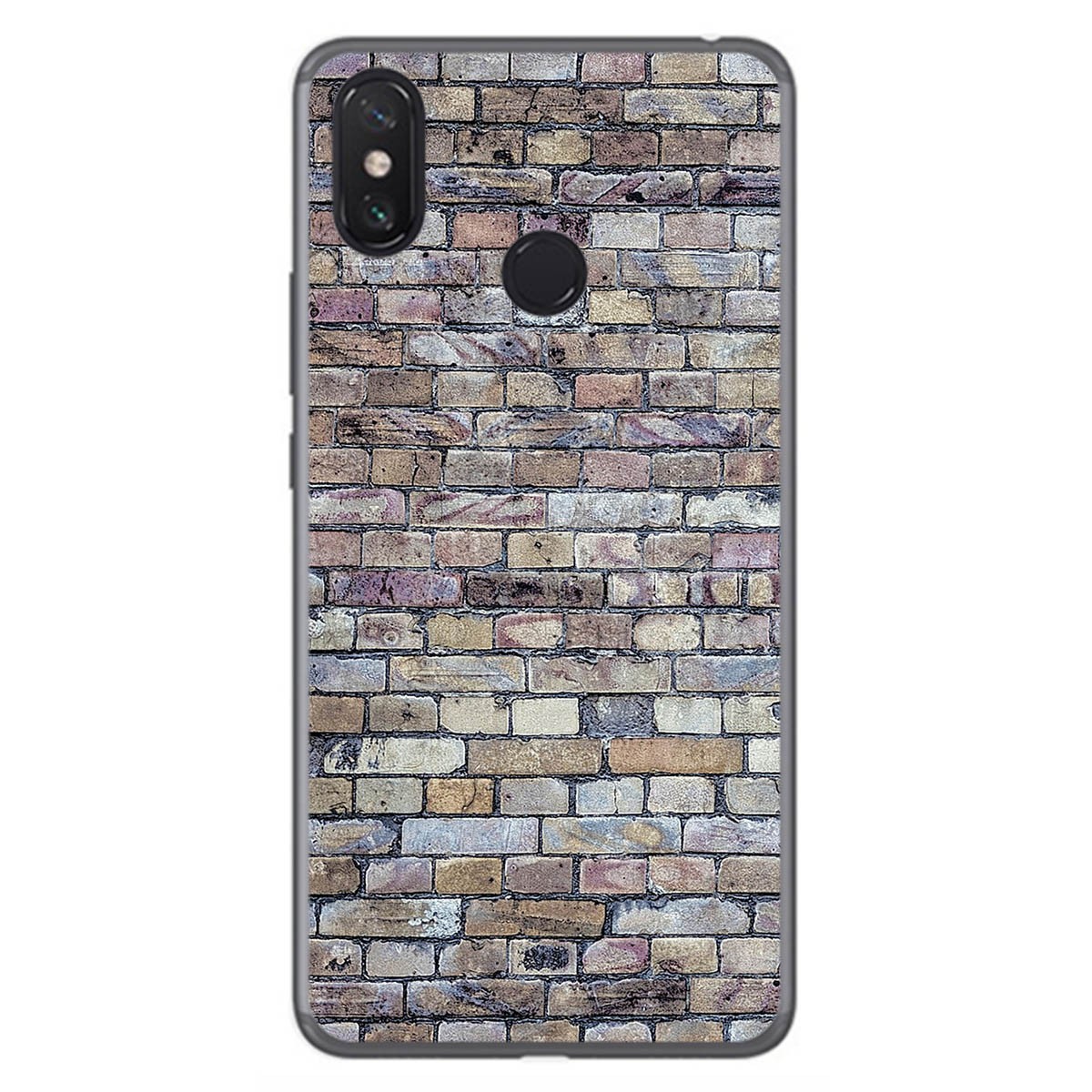 Funda Gel Tpu para Xiaomi Mi Max 3 diseño Ladrillo 02 Dibujos