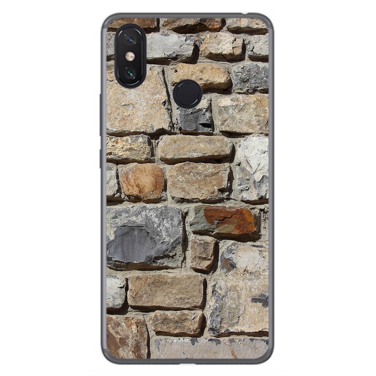 Funda Gel Tpu para Xiaomi Mi Max 3 diseño Ladrillo 03 Dibujos