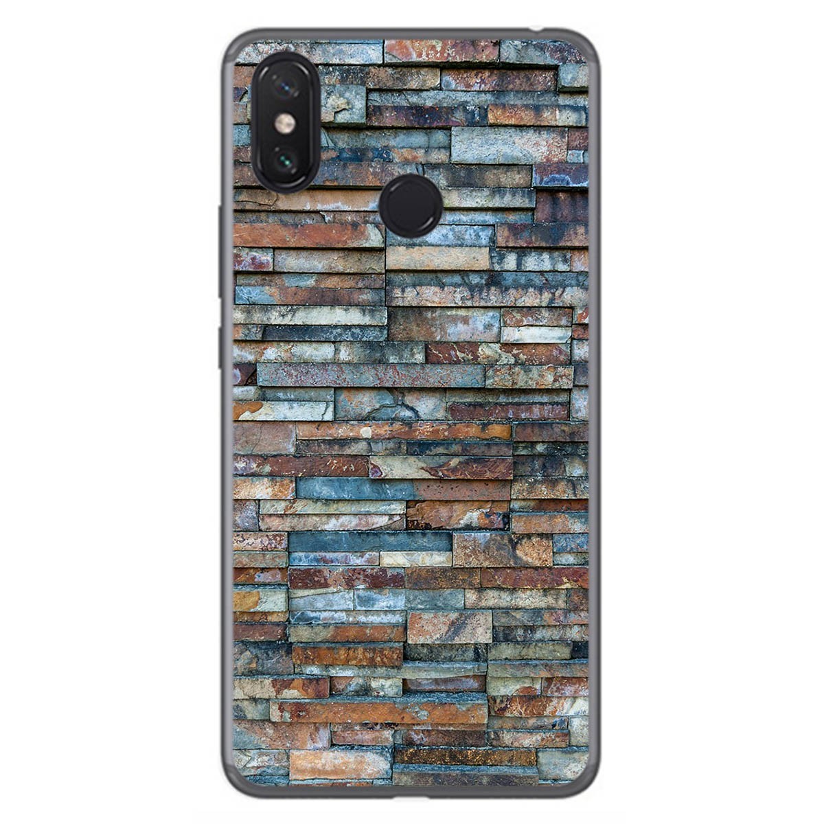Funda Gel Tpu para Xiaomi Mi Max 3 diseño Ladrillo 05 Dibujos