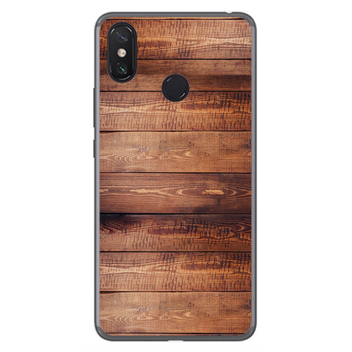 Funda Gel Tpu para Xiaomi Mi Max 3 diseño Madera 02 Dibujos