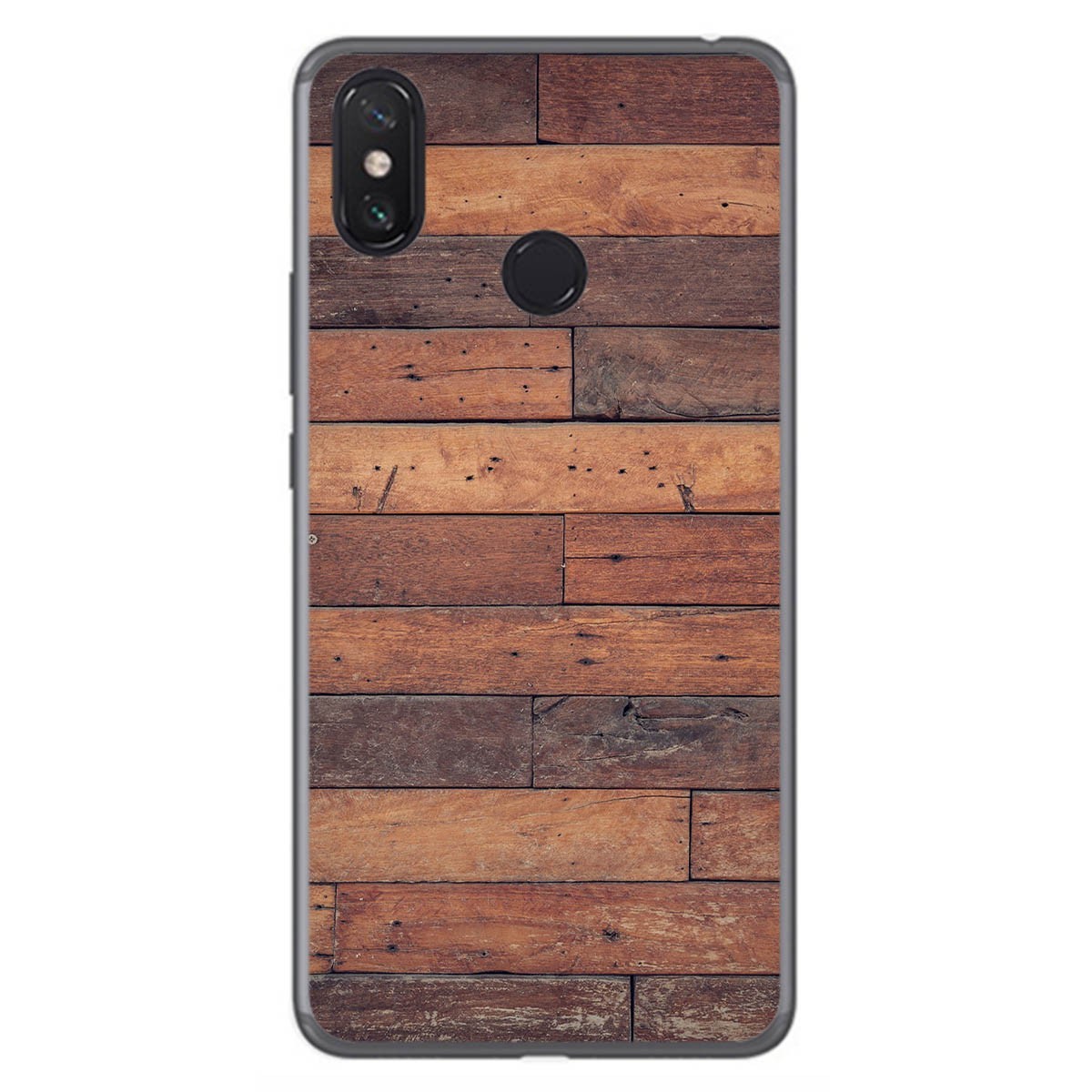 Funda Gel Tpu para Xiaomi Mi Max 3 diseño Madera 03 Dibujos