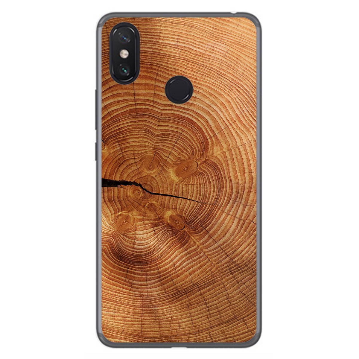 Funda Gel Tpu para Xiaomi Mi Max 3 diseño Madera 04 Dibujos