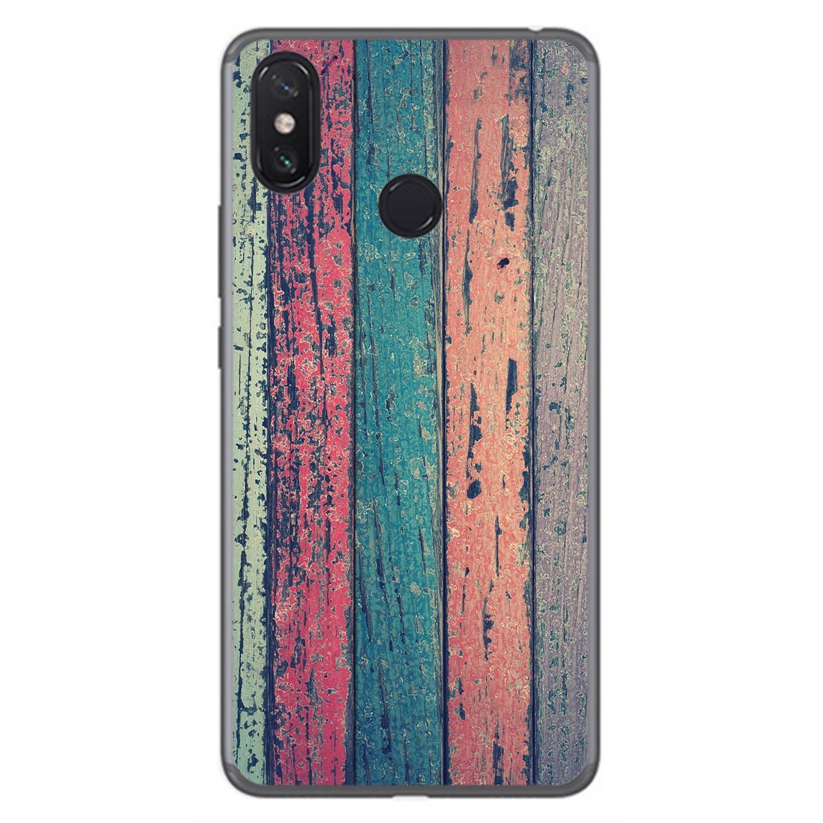 Funda Gel Tpu para Xiaomi Mi Max 3 diseño Madera 10 Dibujos