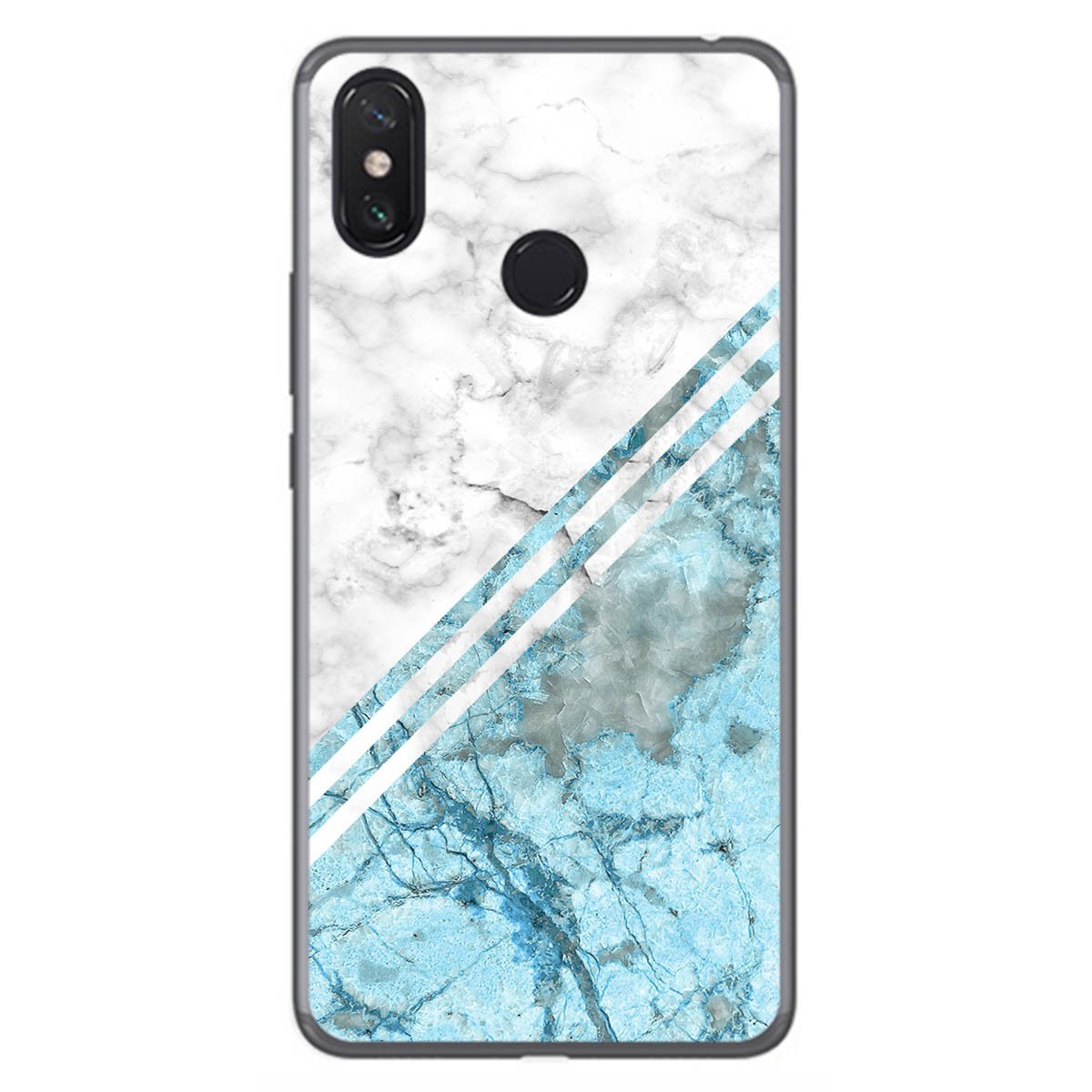 Funda Gel Tpu para Xiaomi Mi Max 3 diseño Mármol 02 Dibujos