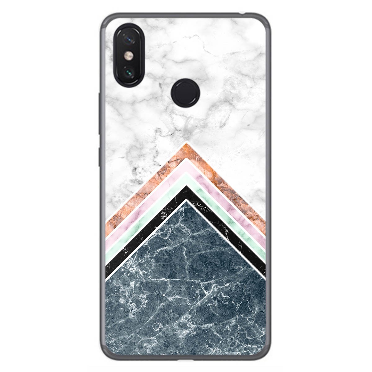 Funda Gel Tpu para Xiaomi Mi Max 3 diseño Mármol 05 Dibujos