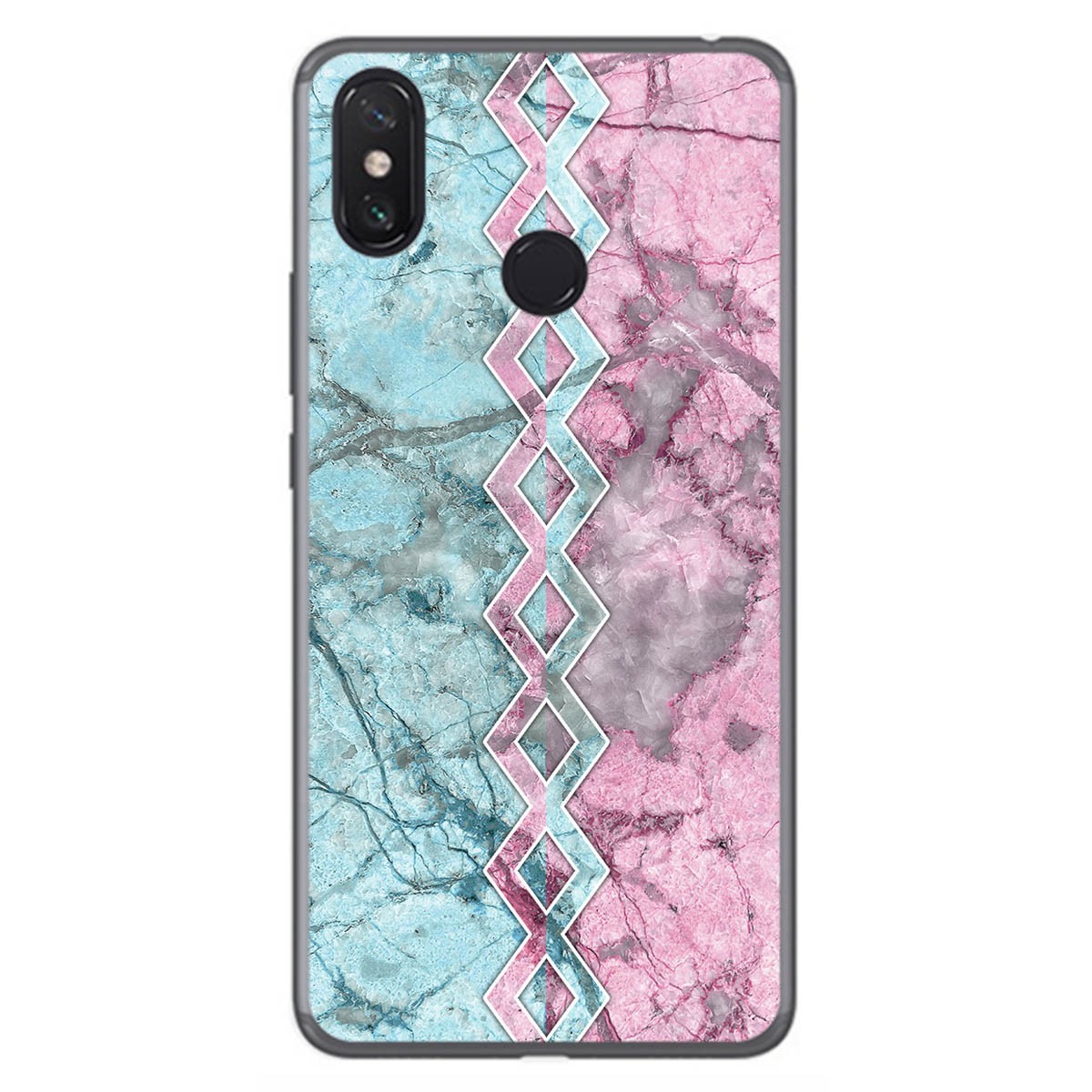 Funda Gel Tpu para Xiaomi Mi Max 3 diseño Mármol 08 Dibujos