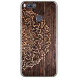 Funda Gel Tpu para Xiaomi Mi 5X / Mi A1 diseño Madera 06 Dibujos