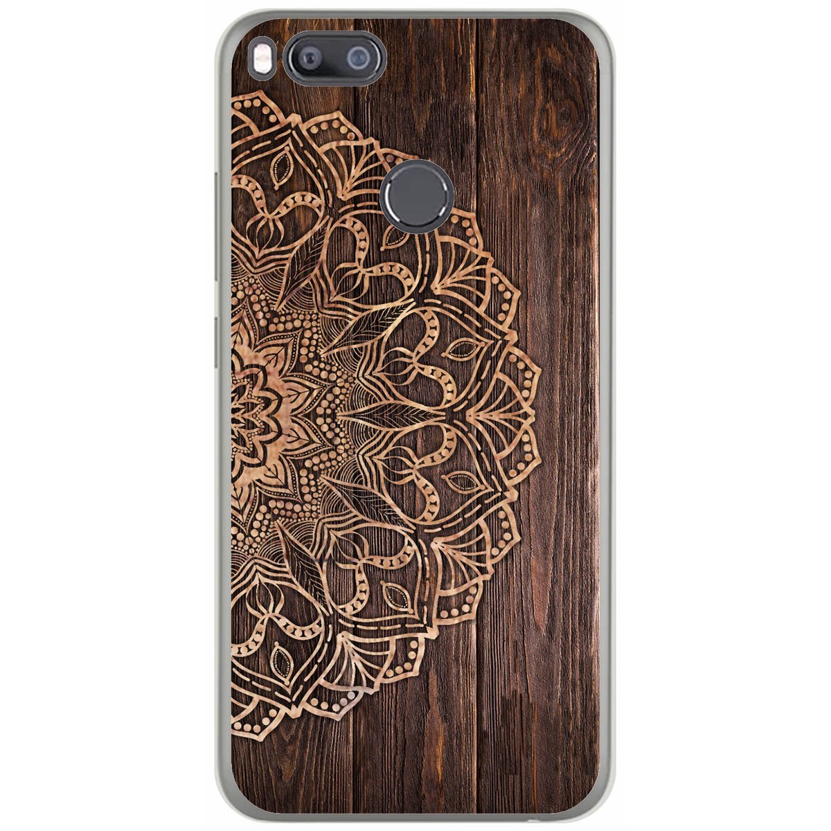 Funda Gel Tpu para Xiaomi Mi 5X / Mi A1 diseño Madera 06 Dibujos