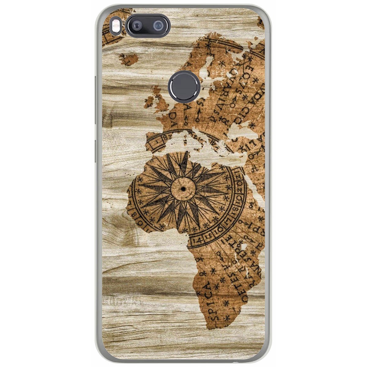 Funda Gel Tpu para Xiaomi Mi 5X / Mi A1 diseño Madera 07 Dibujos