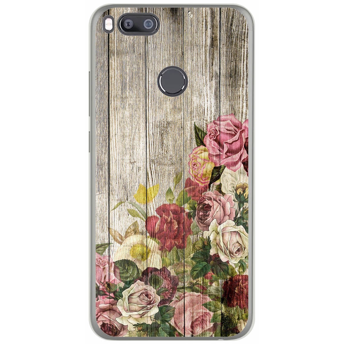 Funda Gel Tpu para Xiaomi Mi 5X / Mi A1 diseño Madera 08 Dibujos