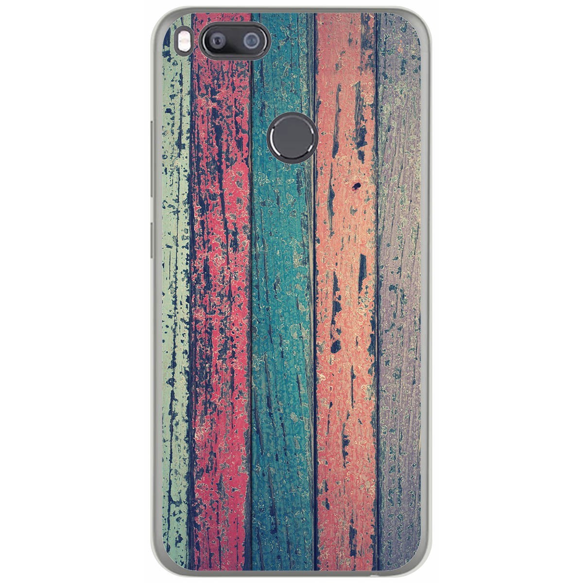 Funda Gel Tpu para Xiaomi Mi 5X / Mi A1 diseño Madera 10 Dibujos