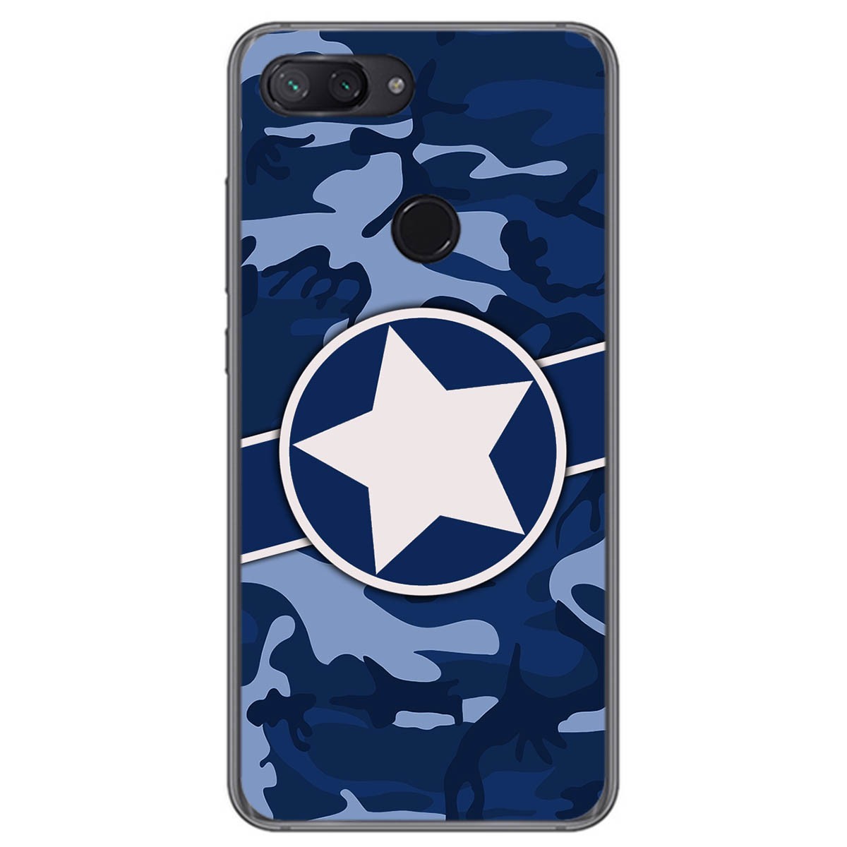 Funda Gel Tpu para Xiaomi Mi 8 Lite diseño Camuflaje 03 Dibujos