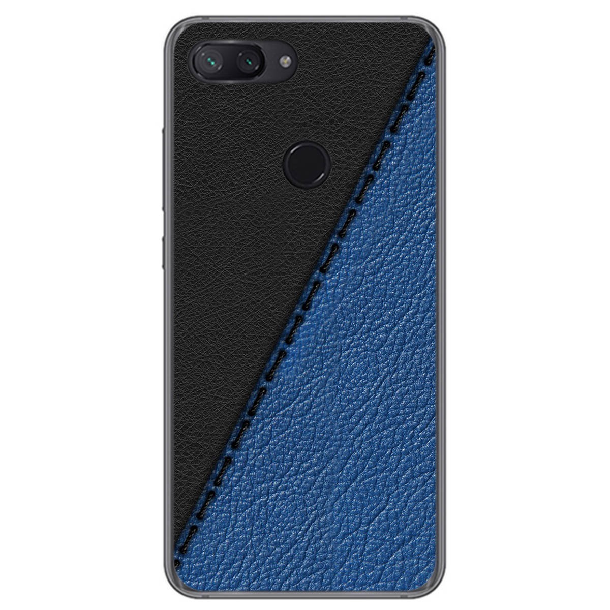 Funda Gel Tpu para Xiaomi Mi 8 Lite diseño Cuero 02 Dibujos