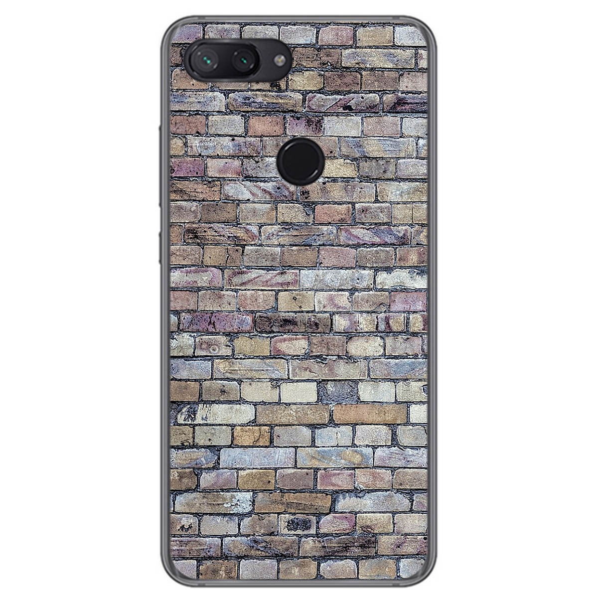 Funda Gel Tpu para Xiaomi Mi 8 Lite diseño Ladrillo 02 Dibujos