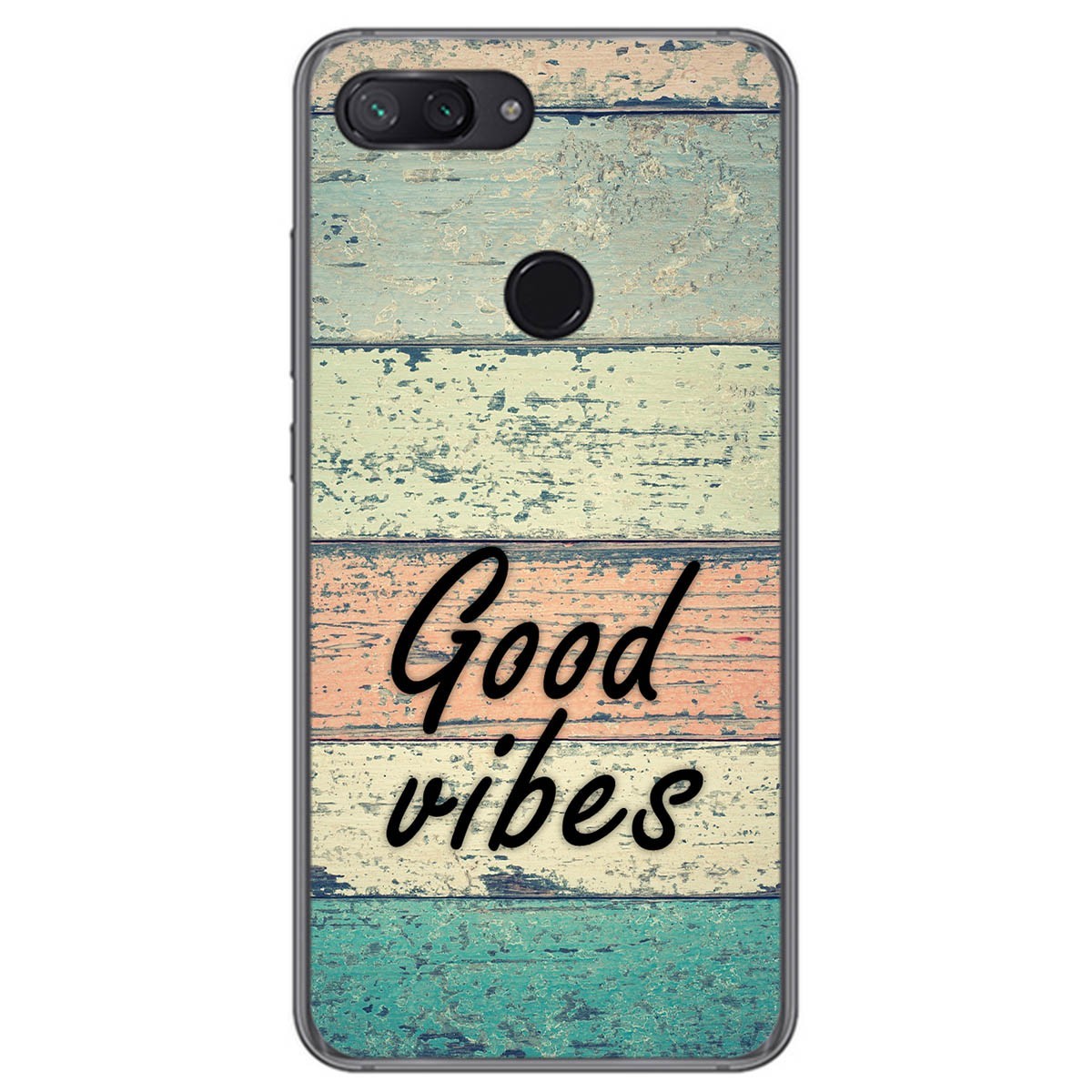 Funda Gel Tpu para Xiaomi Mi 8 Lite diseño Madera 01 Dibujos