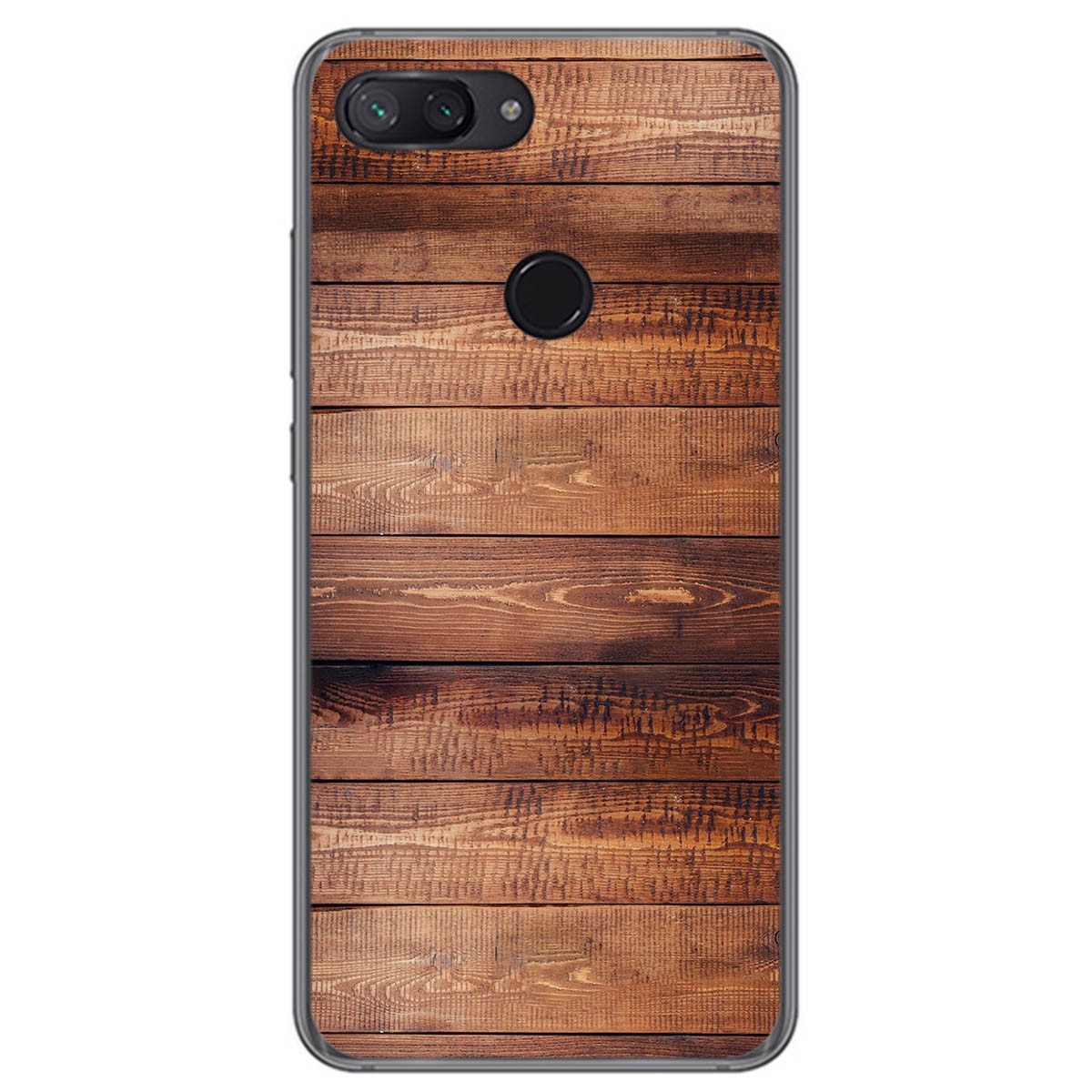 Funda Gel Tpu para Xiaomi Mi 8 Lite diseño Madera 02 Dibujos