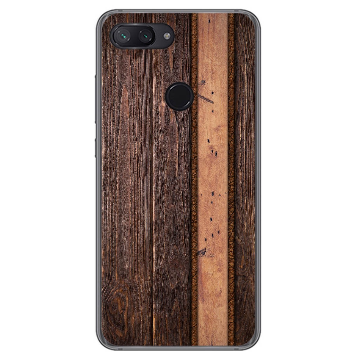 Funda Gel Tpu para Xiaomi Mi 8 Lite diseño Madera 05 Dibujos