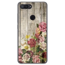 Funda Gel Tpu para Xiaomi Mi 8 Lite diseño Madera 08 Dibujos