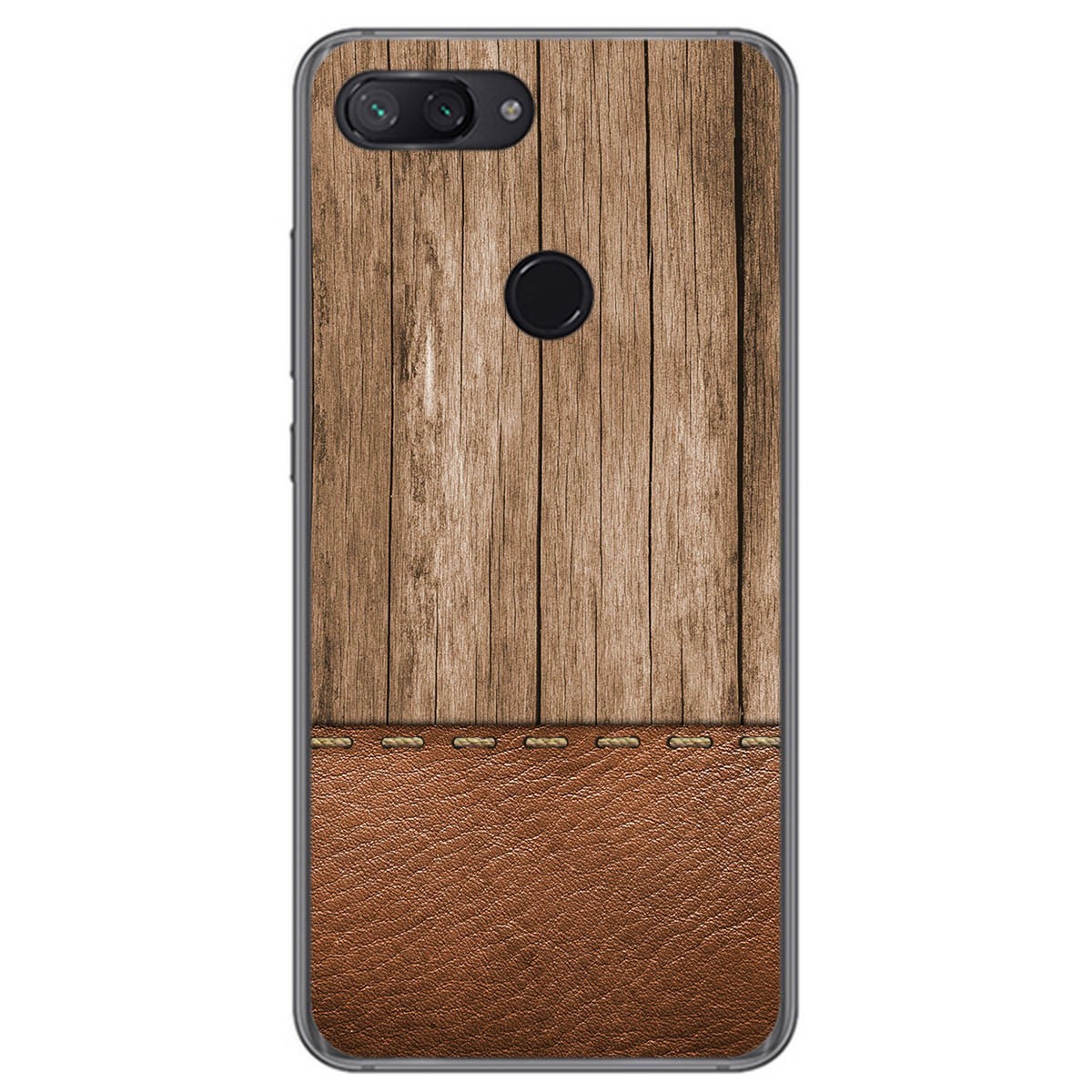 Funda Gel Tpu para Xiaomi Mi 8 Lite diseño Madera 09 Dibujos