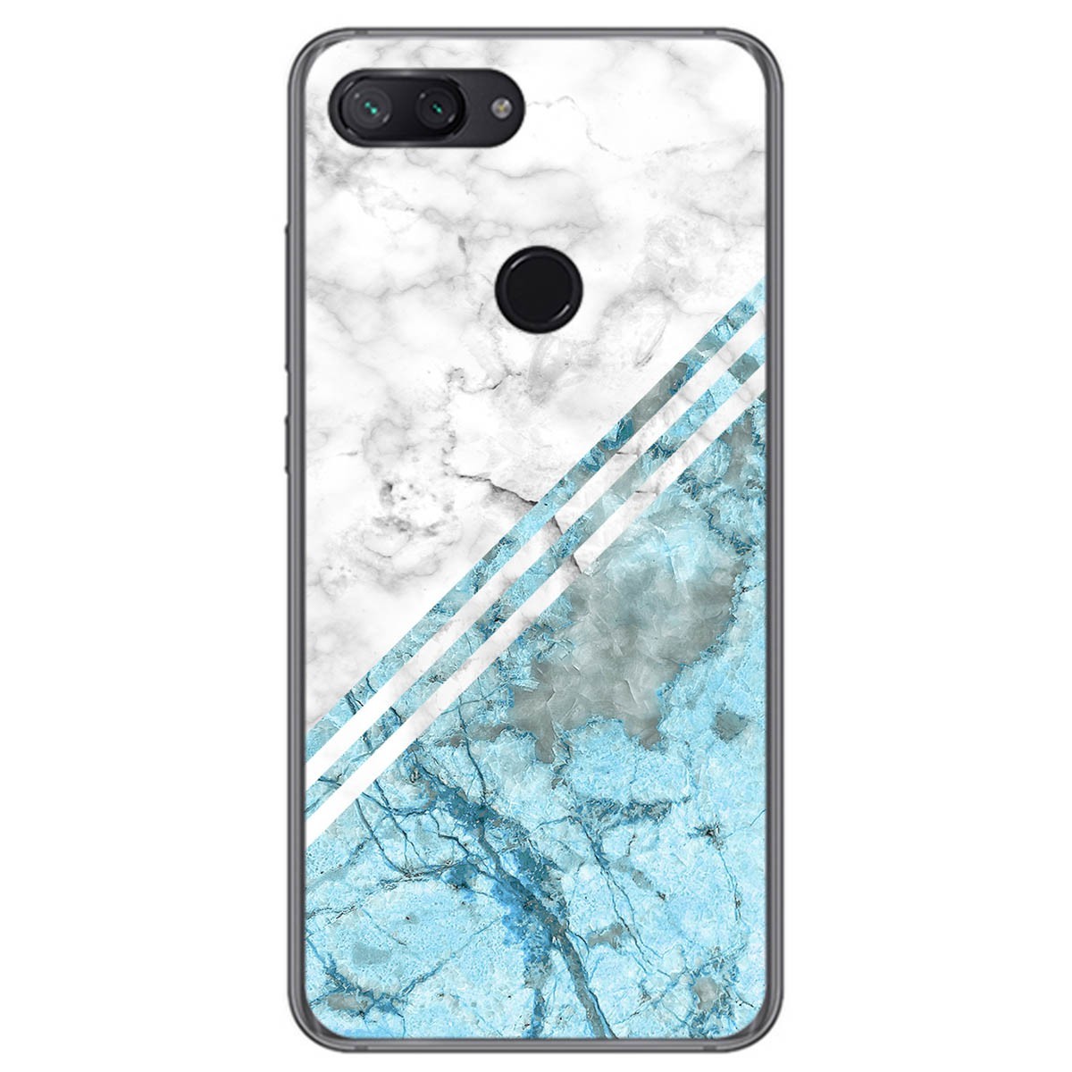 Funda Gel Tpu para Xiaomi Mi 8 Lite diseño Mármol 02 Dibujos