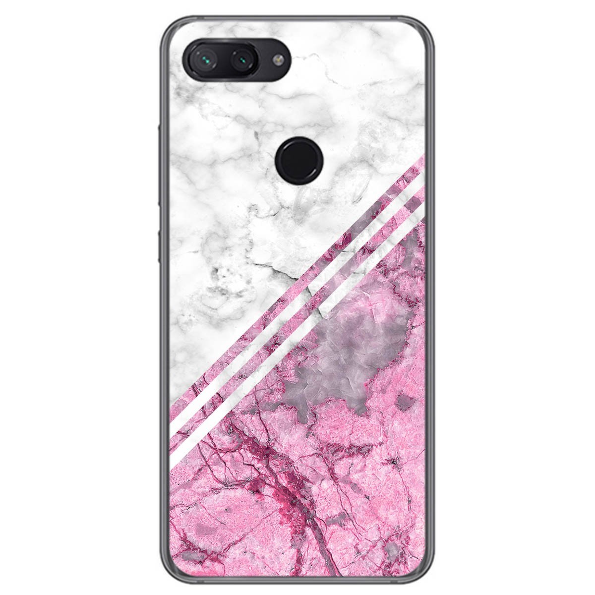 Funda Gel Tpu para Xiaomi Mi 8 Lite diseño Mármol 03 Dibujos